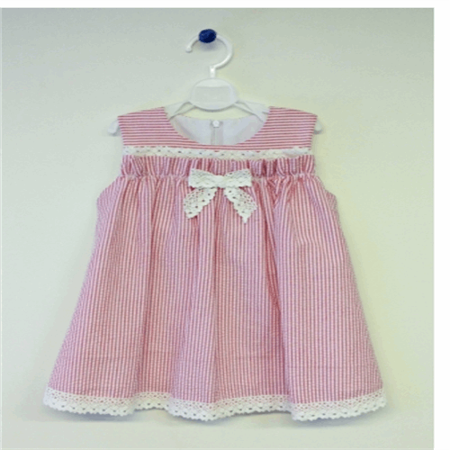 سارافون راه راه صورتی پاپیون GREENAPPLE﻿